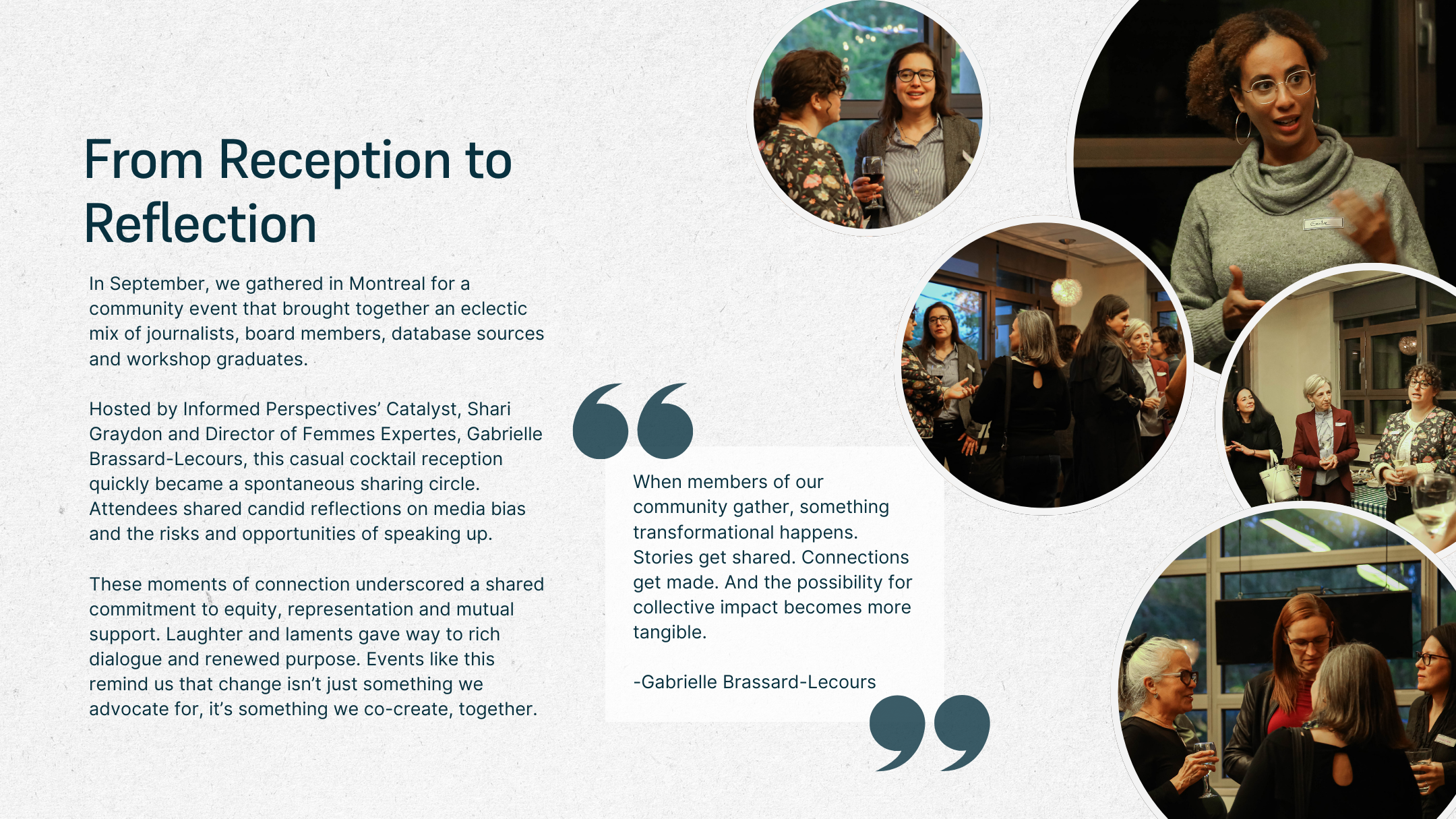 From Reception to Reflection